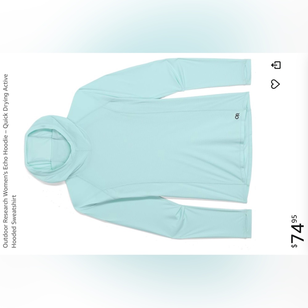 Outdoor Research Women's Echo Hoodie - Quick Drying Active
Hooded. Upf 15